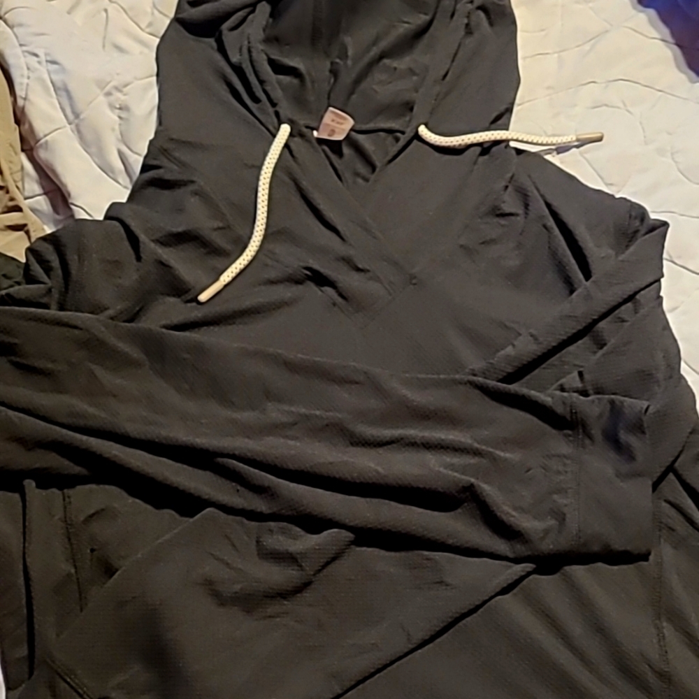 Black Hoodie with Drawstrings